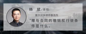 赠与合同的撤销权行使条件是什么