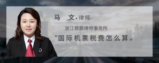 国际机票税费怎么算