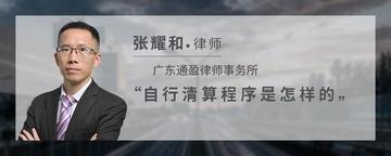 自行清算程序是怎样的