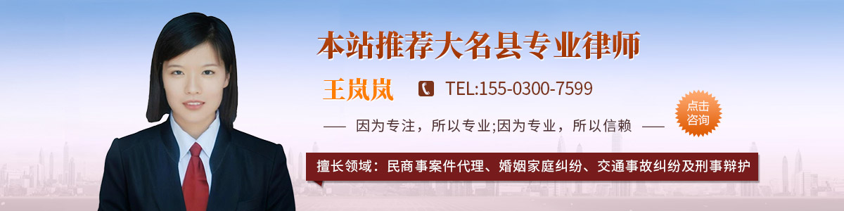 大名县律师-王岚岚律师