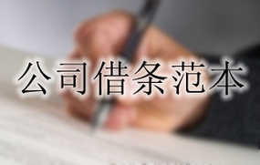 公司借条范本相关