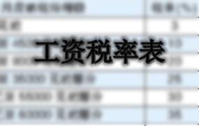 工资税率表