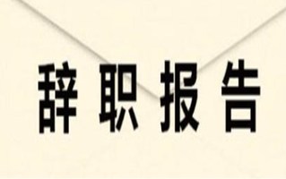 个人辞职