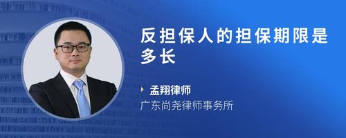 反担保人的担保期限是多长