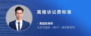 离婚诉讼费标准
