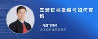 驾驶证档案编号如何查询