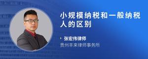 小规模纳税和一般纳税人的区别