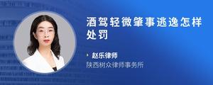 酒驾轻微肇事逃逸怎样处罚