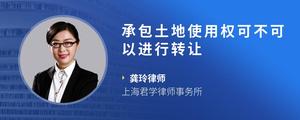 承包土地使用权可不可以进行转让