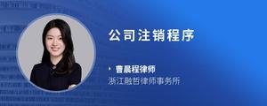 公司注销程序