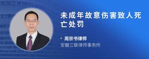 未成年故意伤害致人死亡处罚