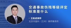 交通事故伤残等级评定标准是什么