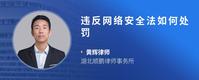 违反网络安全法如何处罚