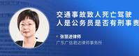 交通事故致人死亡驾驶人是公务员是否有刑事责任