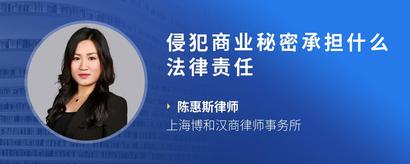 侵犯商业秘密承担什么法律责任