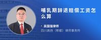 哺乳期辞退赔偿工资怎么算