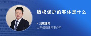 版权保护的客体是什么