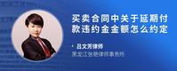 买卖合同中关于延期付款违约金金额怎么约定