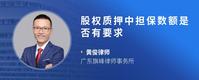 股权质押中担保数额是否有要求
