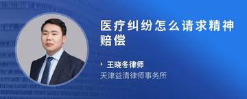 医疗纠纷怎么请求精神赔偿