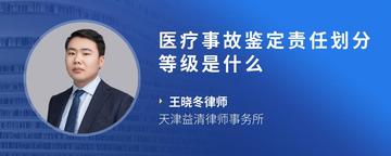 医疗事故鉴定责任划分等级是什么