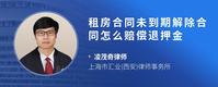 租房合同未到期解除合同怎么赔偿退押金