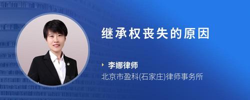 继承权丧失的原因