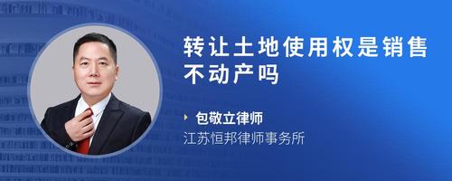 转让土地使用权是销售不动产吗