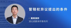 管辖权异议提出的条件