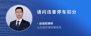 请问违章停车扣分
