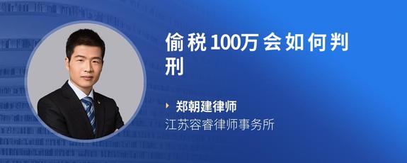 偷税100万会如何判刑