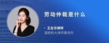 劳动仲裁是什么