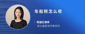 车船税怎么收