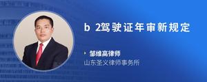 b2驾驶证年审新规定