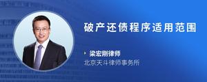 破产还债程序适用范围