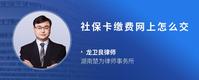 社保卡缴费网上怎么交