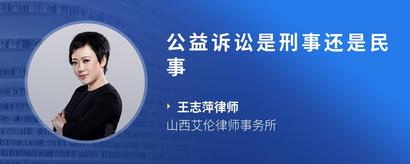 公益诉讼是刑事还是民事