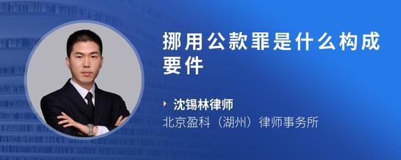 挪用公款罪是什么构成要件