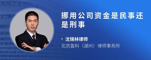 挪用公司资金是民事还是刑事