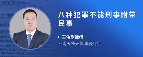 八种犯罪不能刑事附带民事
