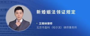 新婚姻法领证规定