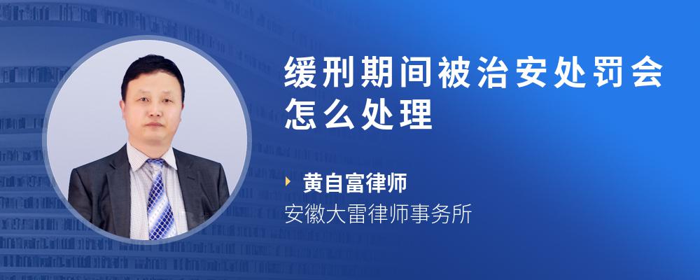 缓刑期间被治安处罚会怎么处理