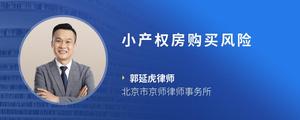 小产权房购买风险