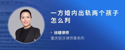 一方婚内出轨两个孩子怎么判
