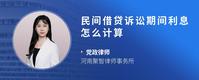 民间借贷诉讼期间利息怎么计算