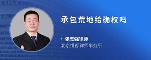 承包荒地给确权吗