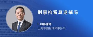 刑事拘留算逮捕吗
