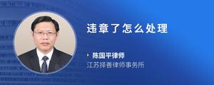 违章了怎么处理