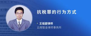 抗税罪的行为方式