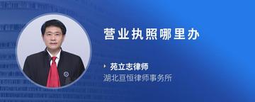 营业执照哪里办